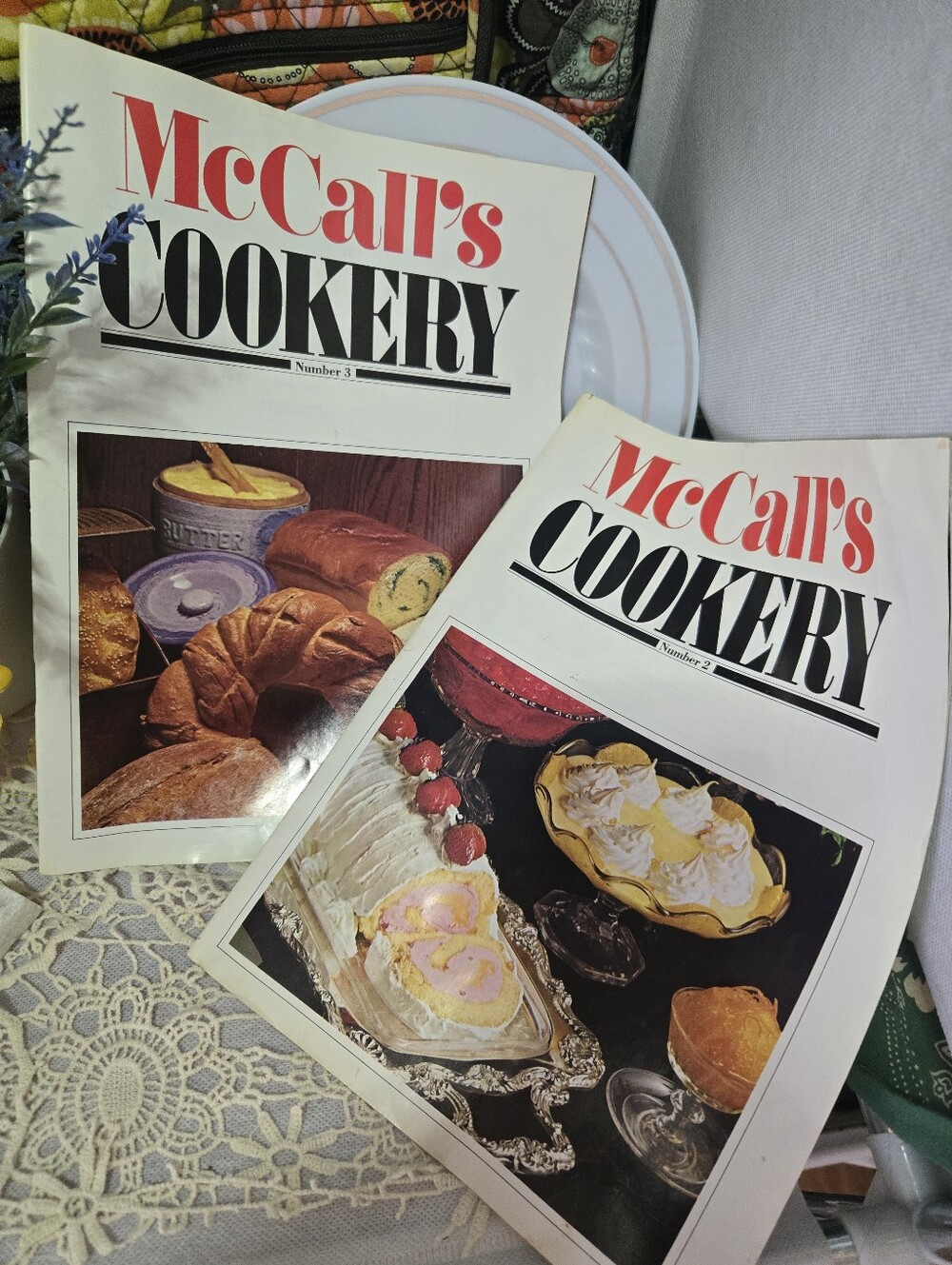 4/$15 Vintage McCall’s Cookery No. 2 & 3 Cookbook Recipe Booklets Retro Recipes